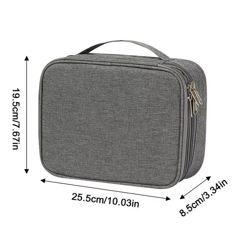 Electronics Organizer Travel Case Compact Waterproof Electronics Organizer Case Travel Essentials Cable Storage Bag for Mini