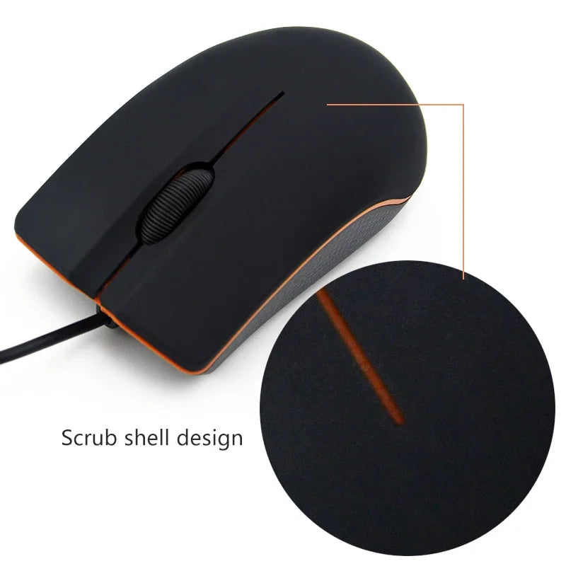 Mini USB Wired Mouse, 1000 DPI Optical Gaming Mouse, Suitable for Laptops and Desktop Computers